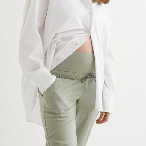 H&M Maternity Pants MAMA Linen-blend Pants